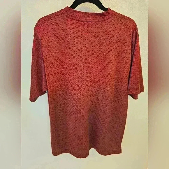 Antonio Gabrieli Men's Shirt Rich Red Maroon Made in Italy Y2k - Picture 2 of 7